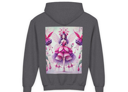 Fuchsia Fairy Youth Heavy Blend Hooded Sweatshirt