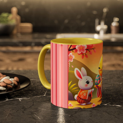 Whimsical Springtime Exchange Colorful Mugs (11oz, 15oz)