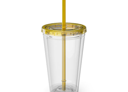 Fawn Defender Sunsplash Tumbler with Straw, 16oz