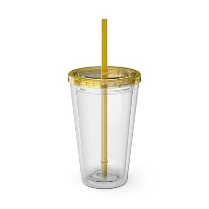 Fawn Defender Sunsplash Tumbler with Straw, 16oz