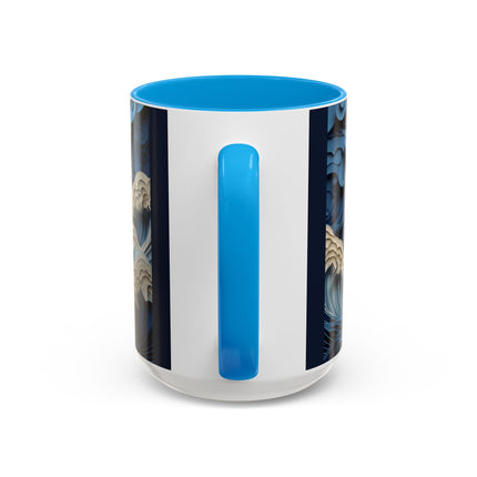 Dramatic Ocean with Crashing Waves Colorful Mugs (11oz, 15oz)