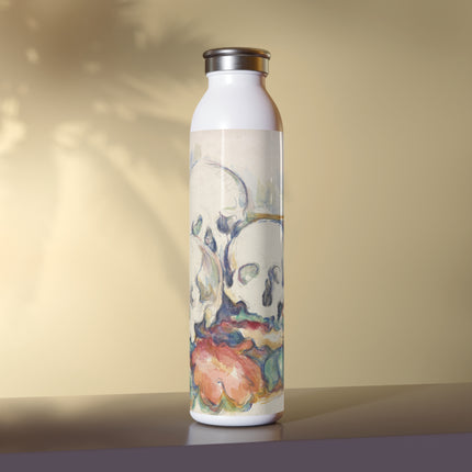 The Three Skulls by Paul Cézanne Slim Water Bottle