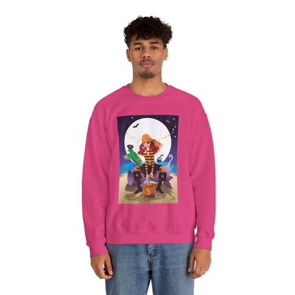 Moonlit Pirate Halloween Unisex Heavy Blend™ Crewneck Sweatshirt