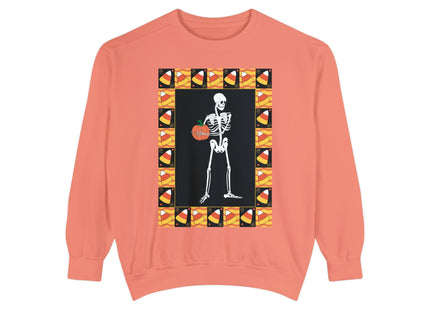 Candy Corn Skeleton Unisex Garment-Dyed Sweatshirt