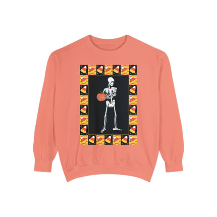 Candy Corn Skeleton Unisex Garment-Dyed Sweatshirt