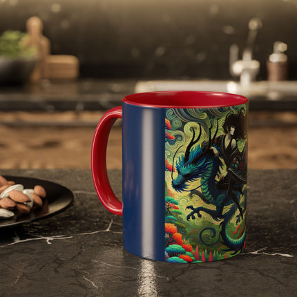 Mystic Guardian of the Sky Light Colorful Mugs (11oz, 15oz)
