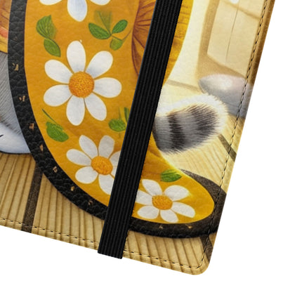 🐱🍵 Playful Kitten in the Tea Room Flip Case – Curious Charm & Cozy Whimsy