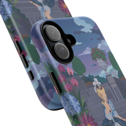 🦚🌸 The Peacock Garden Terrace Phone Case – Art Deco Floral Elegance