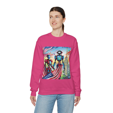 High Fashion Cyberpunk CIA Robots Unisex Heavy Blend™ Crewneck Sweatshirt