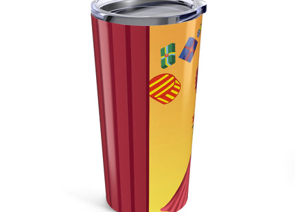 Elegant Holiday Woman with Gifts Tumbler 20oz