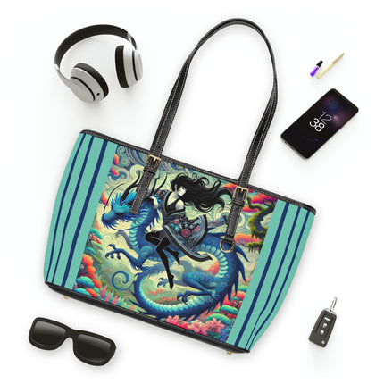 Mystic Guardian of the Sky PU Leather Shoulder Bag