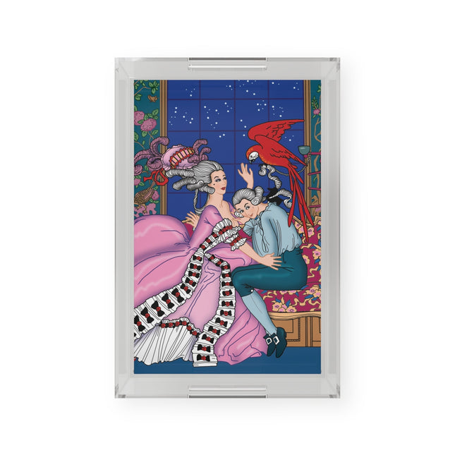 The Jealous Parrot by George Barbier Acrylic Serving Tray