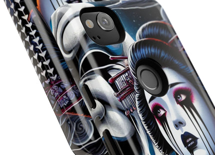 Geisha’s Black Ink Tears Phone Cases