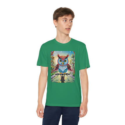 Cycling Owl Youth Competitor Tee – Urban Adventure & Playful Energy
