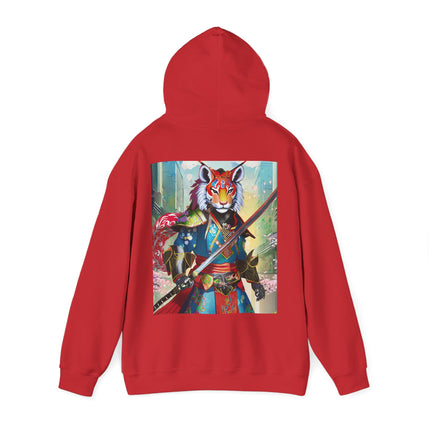 Cyberpunk Samurai Tiger – Heavy Blend™ Hooded Sweatshirt