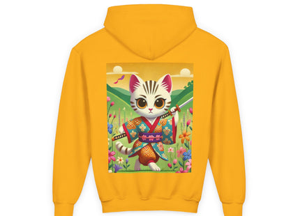 Samurai Kitten Youth Heavy Blend Hooded Sweatshirt