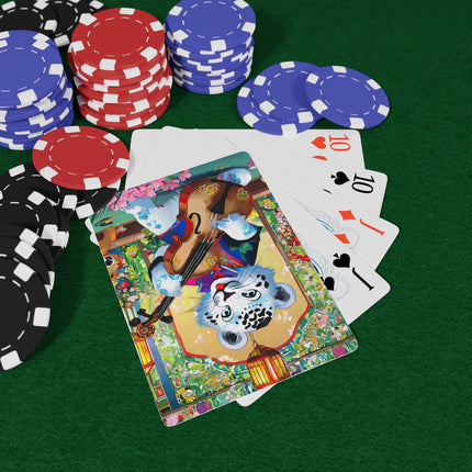 Melodies of the Snow Lion Cub Playing Cards