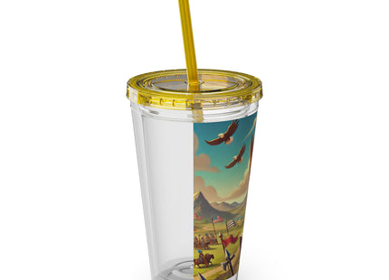 Watchful Guardian Sunsplash Tumbler with Straw, 16oz