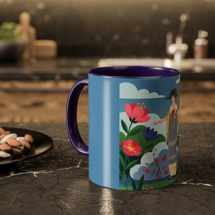 Garden Of New Beginnings Colorful Mugs – Art Deco Floral Elegance