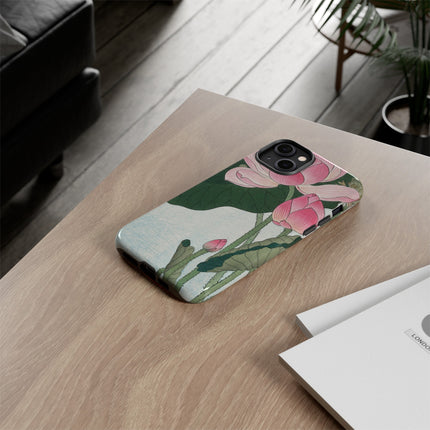 Blooming Lotus Flowers by Ohara Koson Phone Cases