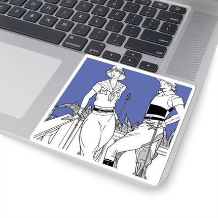 Coastal Elegance Kiss-Cut Stickers (4 Sizes)