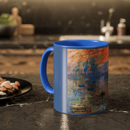 Sunrise by Claude Monet Colorful Mugs (11oz, 15oz)