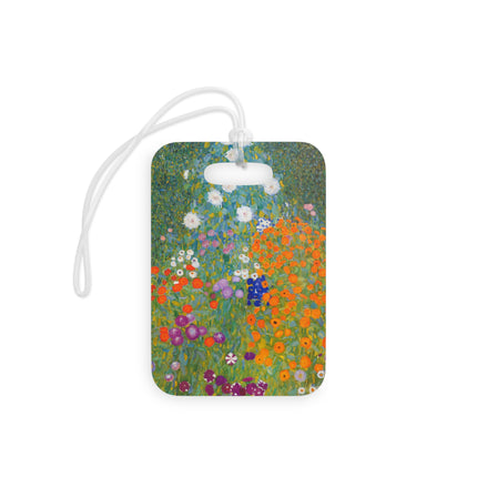 Cottage Garden by Gustav Klimt Luggage Tags