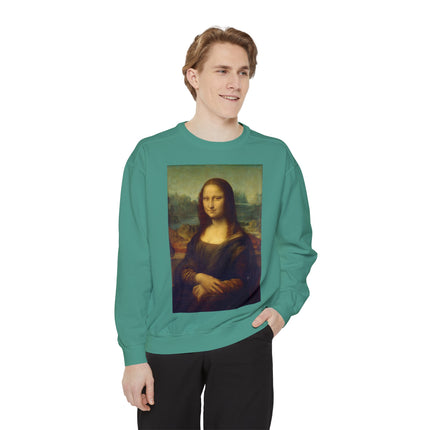 Mona Lisa by Leonardo da Vinci Unisex Garment-Dyed Sweatshirt