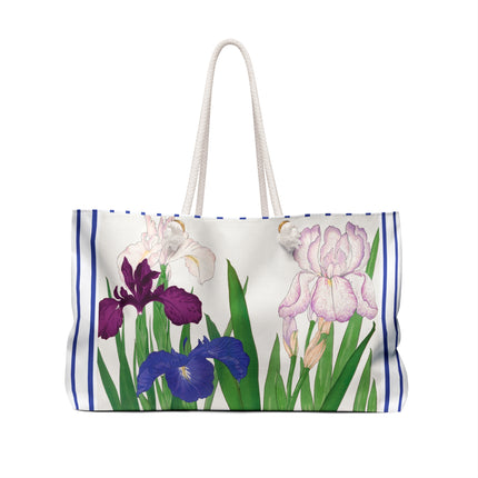 Iris Flowers by Tanigami Kônan Weekender Bag