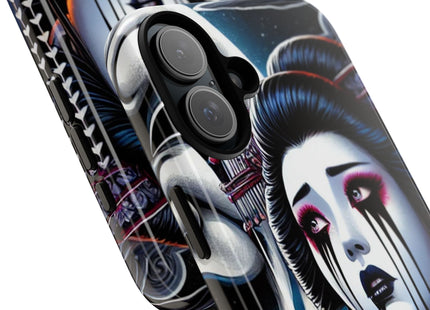 Geisha’s Black Ink Tears Phone Cases