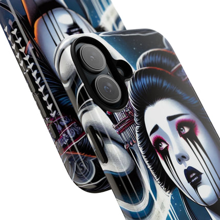 Geisha’s Black Ink Tears Phone Cases