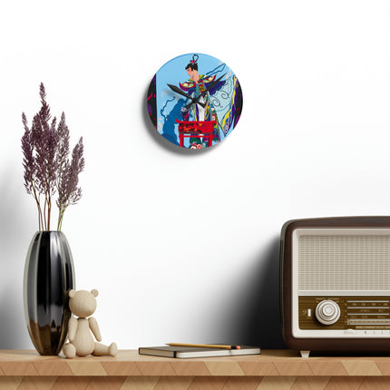 A Visual Journey by Umberto Brunelleschi Acrylic Wall Clock, Round and Square