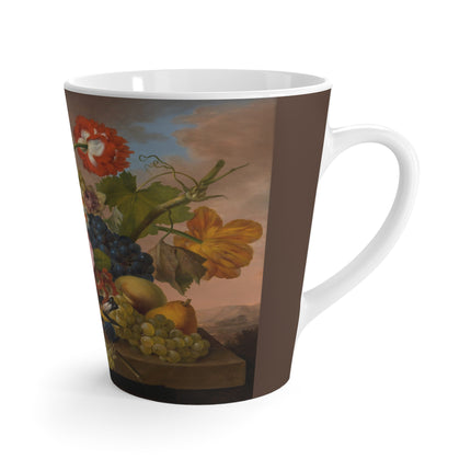 Floral Still Life by Franz Xaver Petter Latte Mug