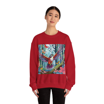 Colorful Raptor Unisex Heavy Blend™ Crewneck Sweatshirt