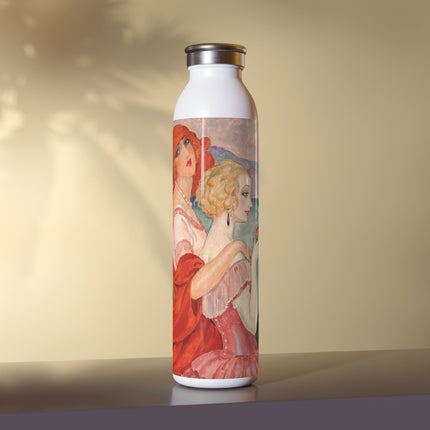 Sur la Route d'Anacapri by Gerda Wegener Slim Water Bottle