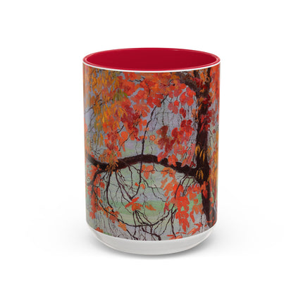 Autumn leaves by Edward Okuń Colorful Mugs (11oz, 15oz)