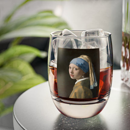 Girl with a Pearl Earring by Johannes Vermeer Whiskey Glass