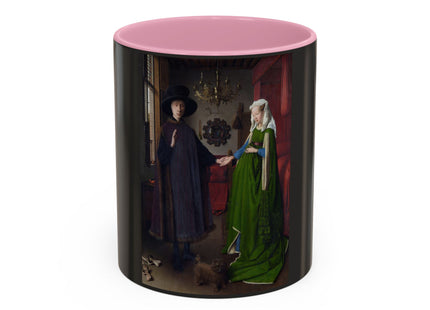 Arnolfini Portrait by Jan Van Eyck Colorful Mugs (11oz, 15oz)