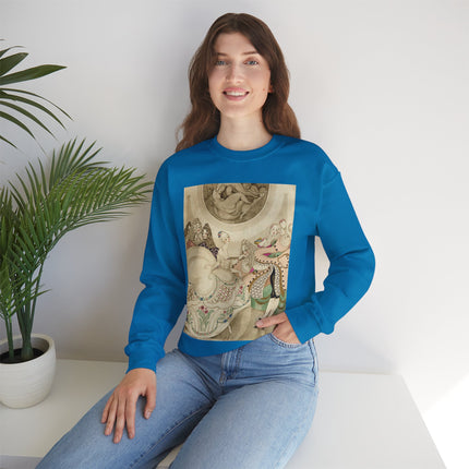 Sur talons rouges (On Red Heels) pl 01 by Gerda Wegener Heavy Blend™ Crewneck Sweatshirt