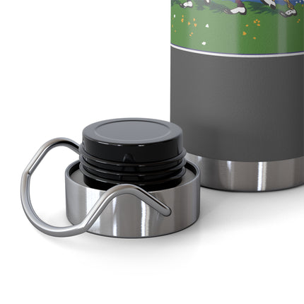 Frog and Beetle Band Copper Vacuum Insulated Bottle, 22 oz