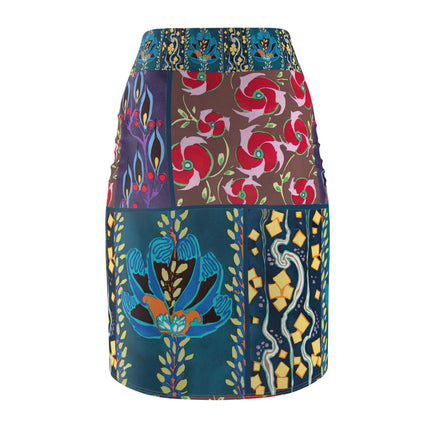 Floral Pattern by Emile-Alain SéguyWomen's Pencil Skirt (AOP)