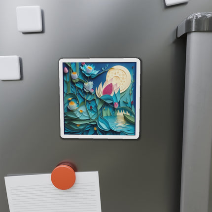 Ethereal Moonlit Lake Die-Cut Magnets (4 Sizes)