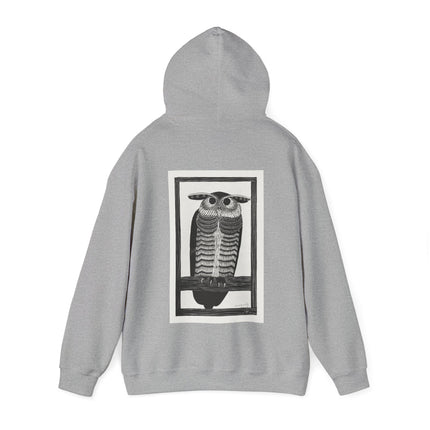 Horned Owl by Samuel Jessurun de Mesquita Heavy Blend™ Hooded Sweatshirt