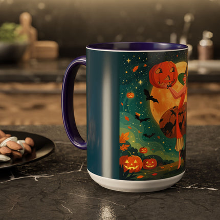 🦇🎃 The Witch Of Batwing Pumpkin Hollow Colorful Mug – Moonlit Halloween Charm