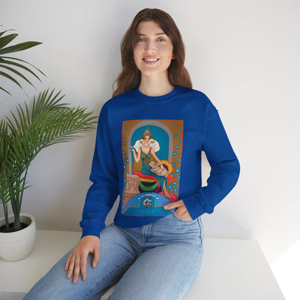 April & Diamond (from the Gem Series) by Sofia Chiostri Heavy Blend™ Crewneck Sweatshirt