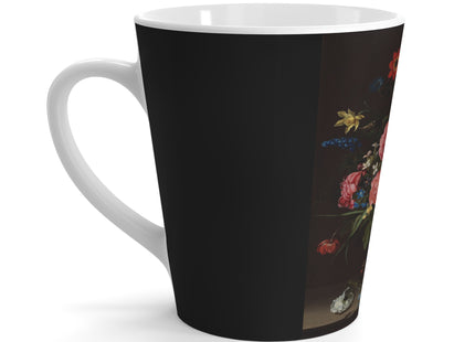 A Bouquet of Flowers by Clara Peeters Latte Mug