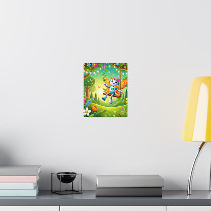 🤖🧚 Robot Fairy Matte Vertical Poster – Whimsical Technology & Enchanted Imagination