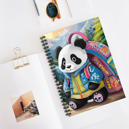 Baby Panda Spiral Notebook - Ruled Line