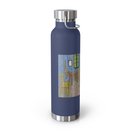 The Bedroom by Vincent van Gogh Copper Vacuum Insulated Bottle, 22oz
