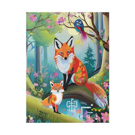 Mischievous Fox Matte Canvas, Stretched, 0.75"